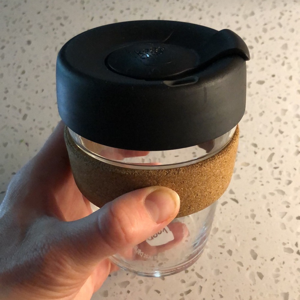 Keep Cup go mug, 12 oz size, cork band